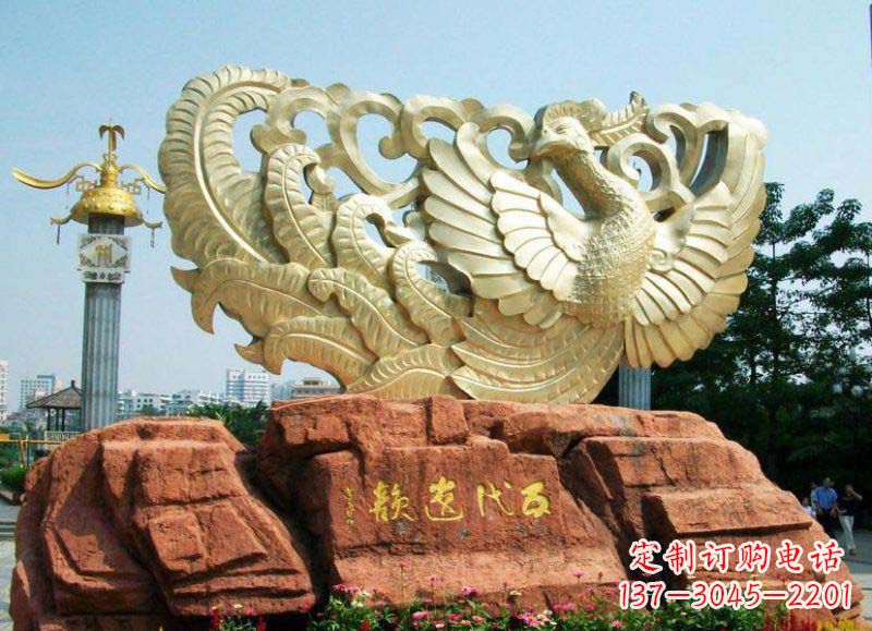 聊城中领雕塑凤凰雕塑,精美绝伦