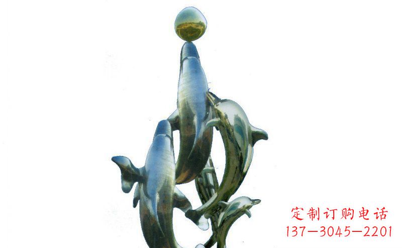 聊城优雅而精致的海豚雕塑