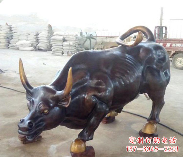 聊城牛玻璃钢仿铜动物雕塑-把动物雕塑带入生活