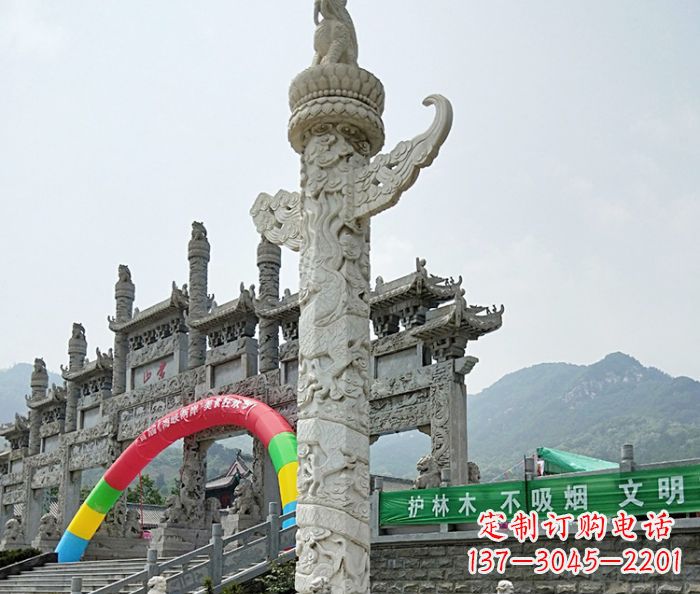 聊城中领雕塑汉白玉华表石雕--专业的定制雕塑制作服务