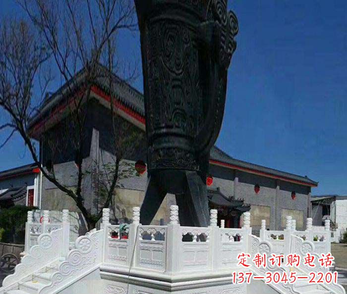 聊城广场景观汉白玉升旗台石雕