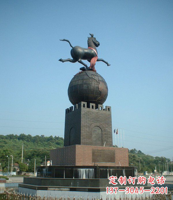 聊城地球城市景观铜雕,永恒传承着历史记忆