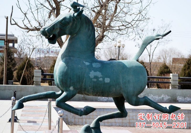 聊城艺术品马踏飞燕铜雕塑