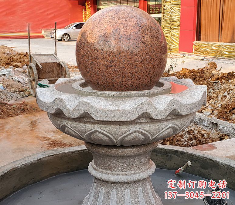 聊城精美喷泉石雕塑,点缀室外美感
