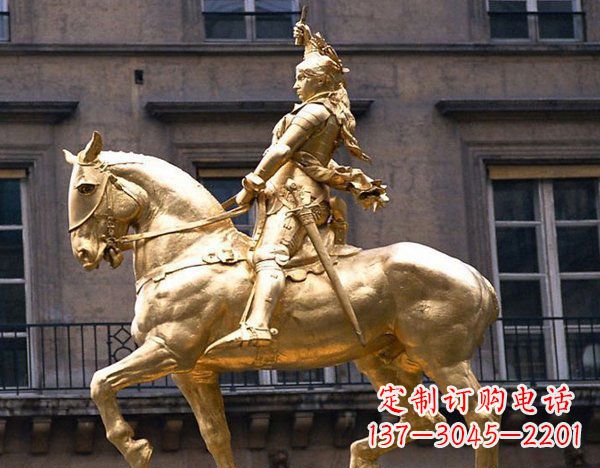 聊城广场骑马凯撒大帝人物铜雕