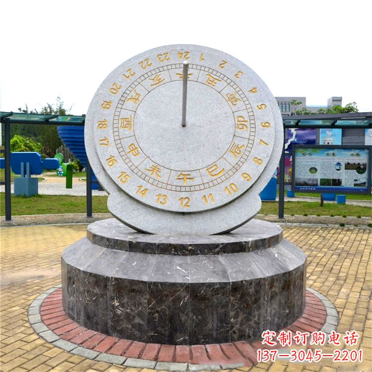 聊城与众不同的精美日晷石雕塑