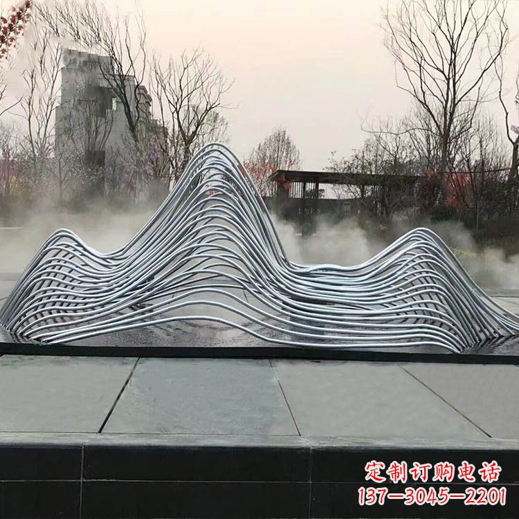 聊城专业定制不锈钢假山雕塑