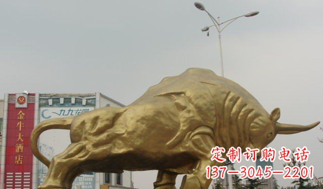 聊城拓荒牛铜雕塑-充满历史气息的精美雕塑