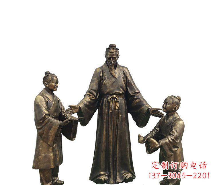 聊城精美铜雕孔融雕塑,温柔释放你的情怀