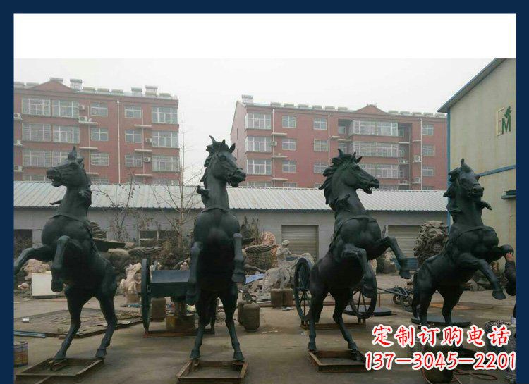 聊城中领雕塑推出的优雅动物铜雕飞马,以其出色…