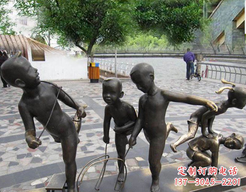聊城专业定制广场铜雕儿童雕塑