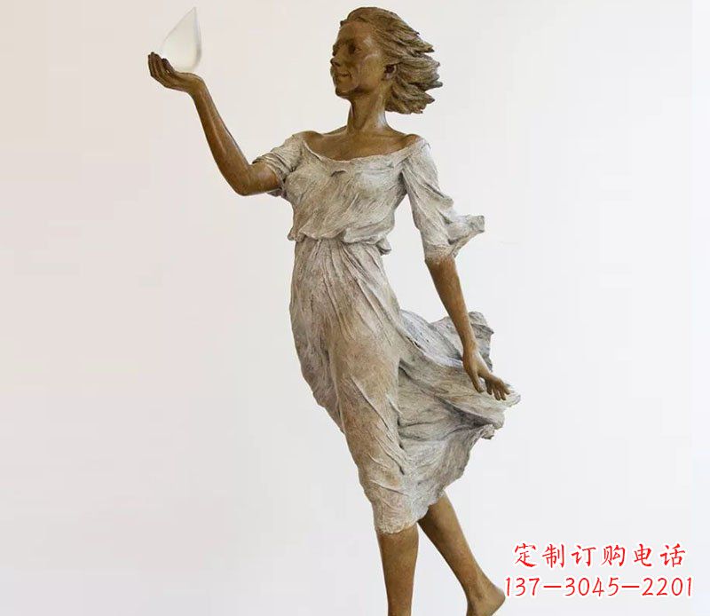 聊城精美铜质西方美女雕塑