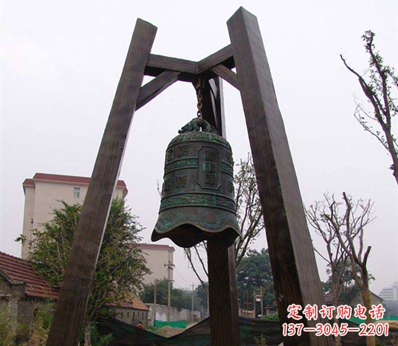 聊城大型铜钟雕塑——倍受关注的雕塑定制品