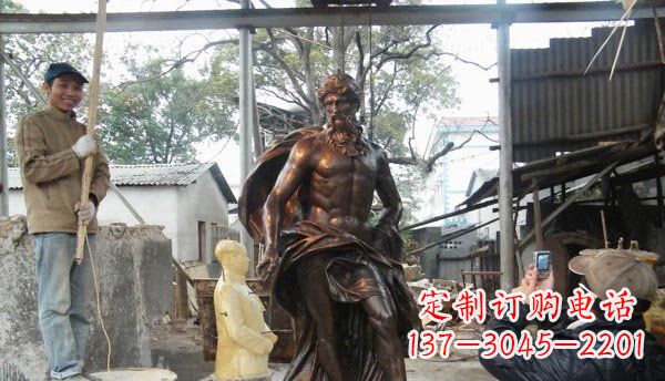 聊城优雅而强大的男人雕塑