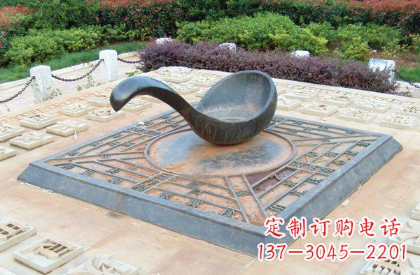聊城让公共空间饱满指引灵性的指南针雕塑