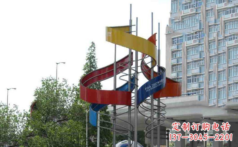 聊城中领雕塑:不锈钢足球雕塑