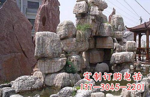 聊城引领艺术,华丽山水:龟纹石假山雕塑