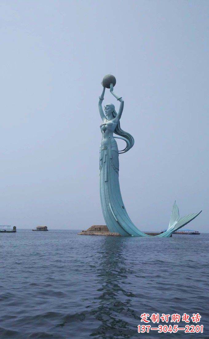 聊城海洋美人鱼不锈钢雕塑