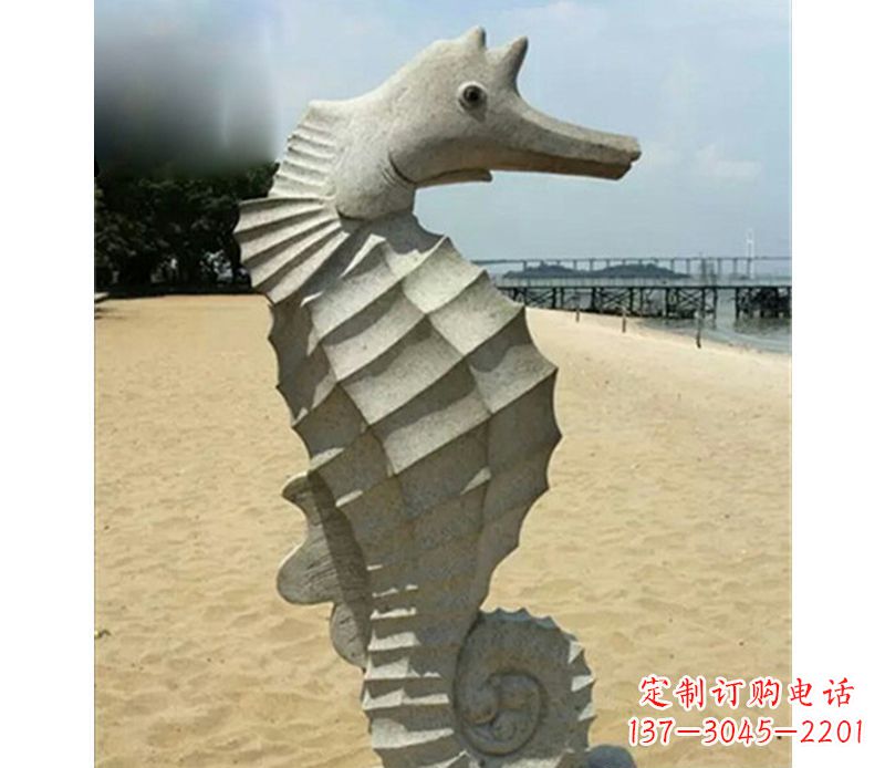 聊城海马雕塑,海边景观装饰精美雕刻