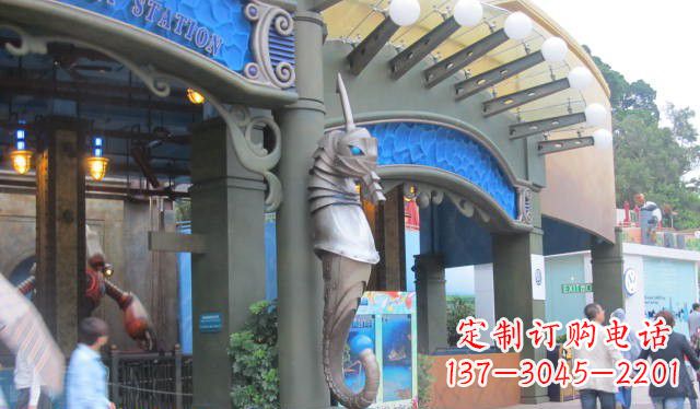 聊城海马铜雕