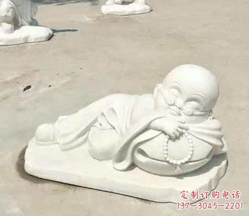 聊城传统尊贵,别具一格的汉白玉小和尚雕塑