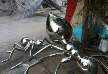 聊城中领雕塑|不锈钢蚂蚁雕塑