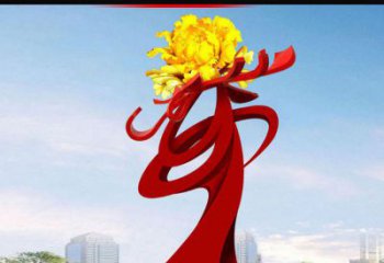 聊城欣赏静谧的雕塑之美：不锈钢牡丹花雕塑