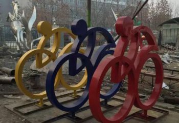 聊城中领雕塑推出的自行车雕塑是一件别具一格的…