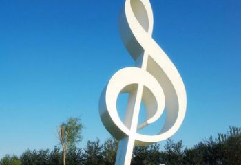 聊城不锈钢音符雕塑，把音乐之美立起来
