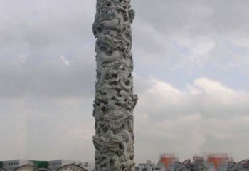 聊城精美仿古盘龙柱石雕