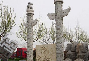 聊城盘龙柱石雕华丽装点美丽家园