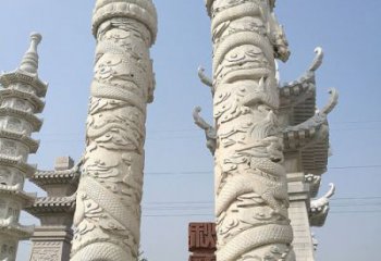 聊城传承雄风，精美绝伦的盘龙柱石雕