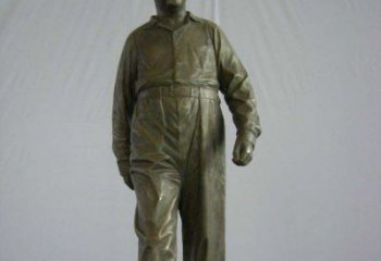 聊城中领雕塑：经典革命人物毛主席铜雕