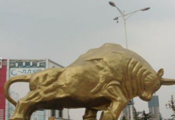 聊城拓荒牛铜雕塑-充满历史气息的精美雕塑