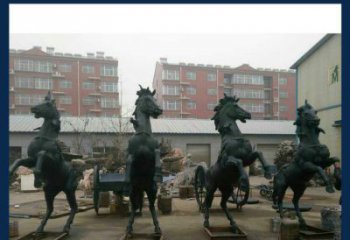 聊城中领雕塑推出的优雅动物铜雕飞马，以其出色…