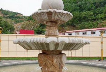 聊城中领雕塑海螺石雕喷泉精致装点室外空间