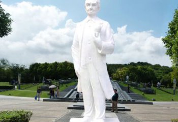 聊城爱迪生公园广场世界名人石雕塑