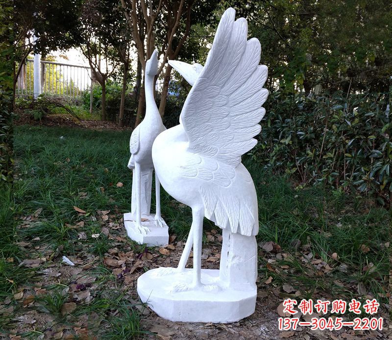 聊城艺术级典雅的丹顶鹤雕塑