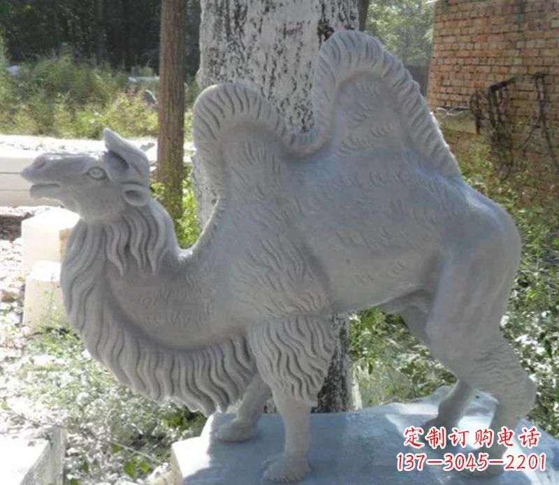聊城汉白玉骆驼雕,融入古朴奢华