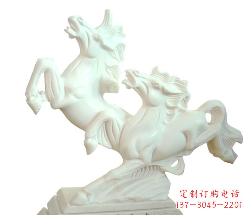 聊城中领雕塑:精美细腻的汉白玉动物雕塑