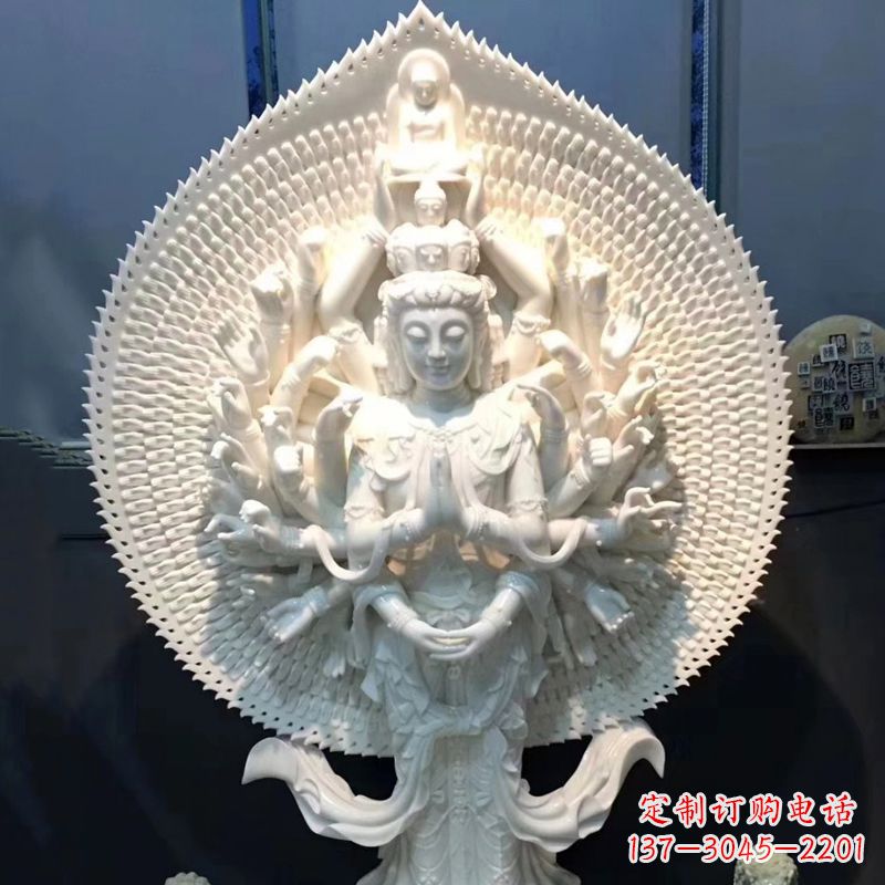 聊城中领雕塑以精细的玉石雕刻工艺,精心制作了…