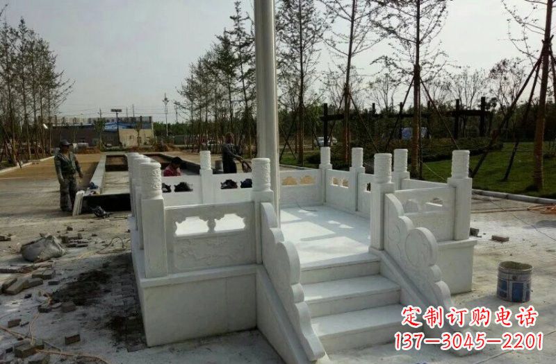 聊城汉白玉国旗台石雕