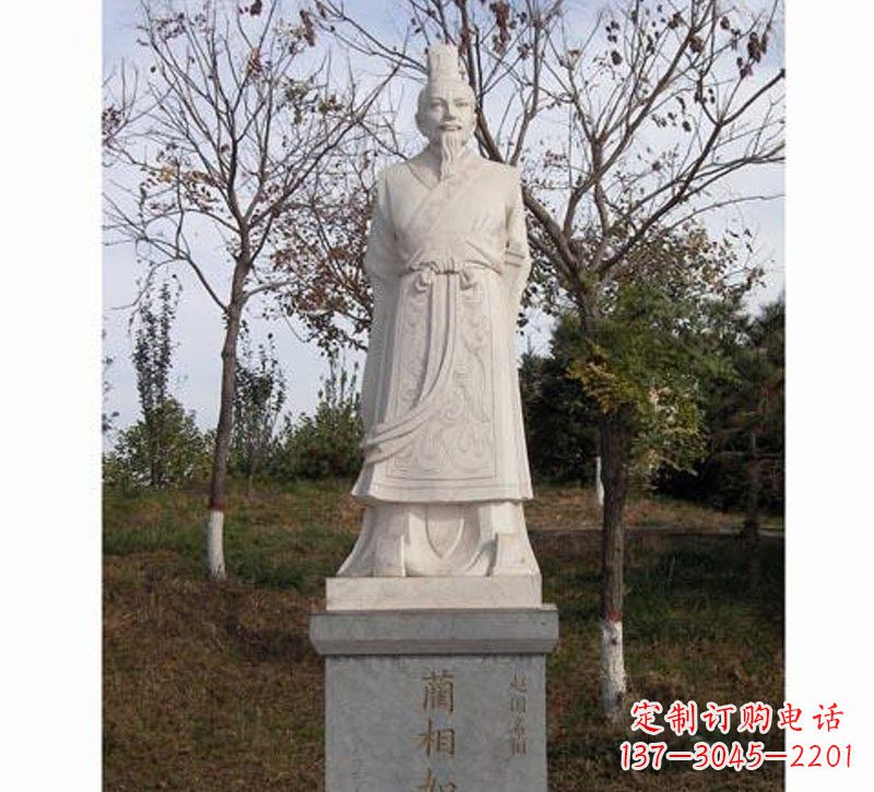 聊城领雕塑:精致古代名人石雕