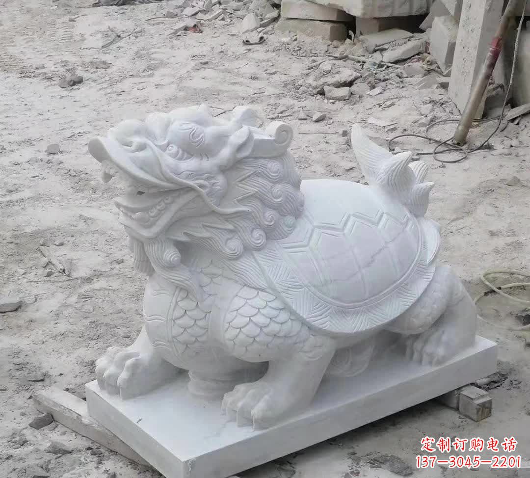 聊城汉白玉龙龟动物雕塑