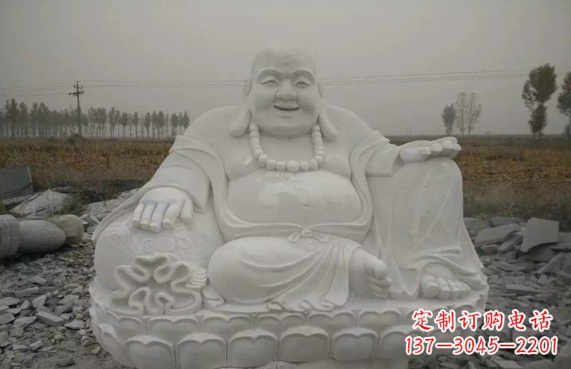 聊城质感非凡的汉白玉弥勒佛雕塑