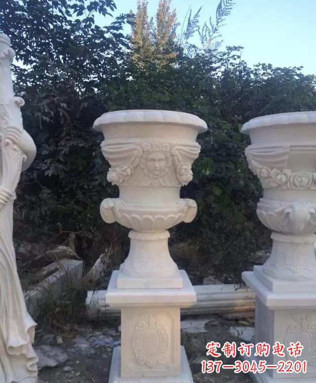 聊城汉白玉欧式花盆