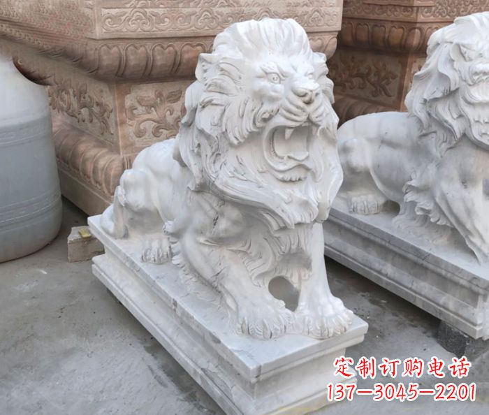 聊城西洋狮子雕塑，装点家门口