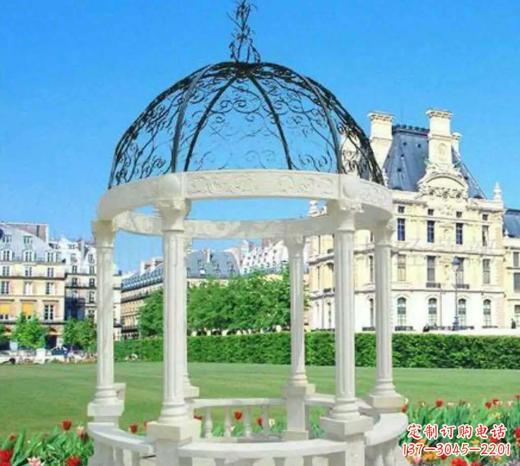 聊城汉白玉欧式雕塑凉亭,搭建完美凉夏