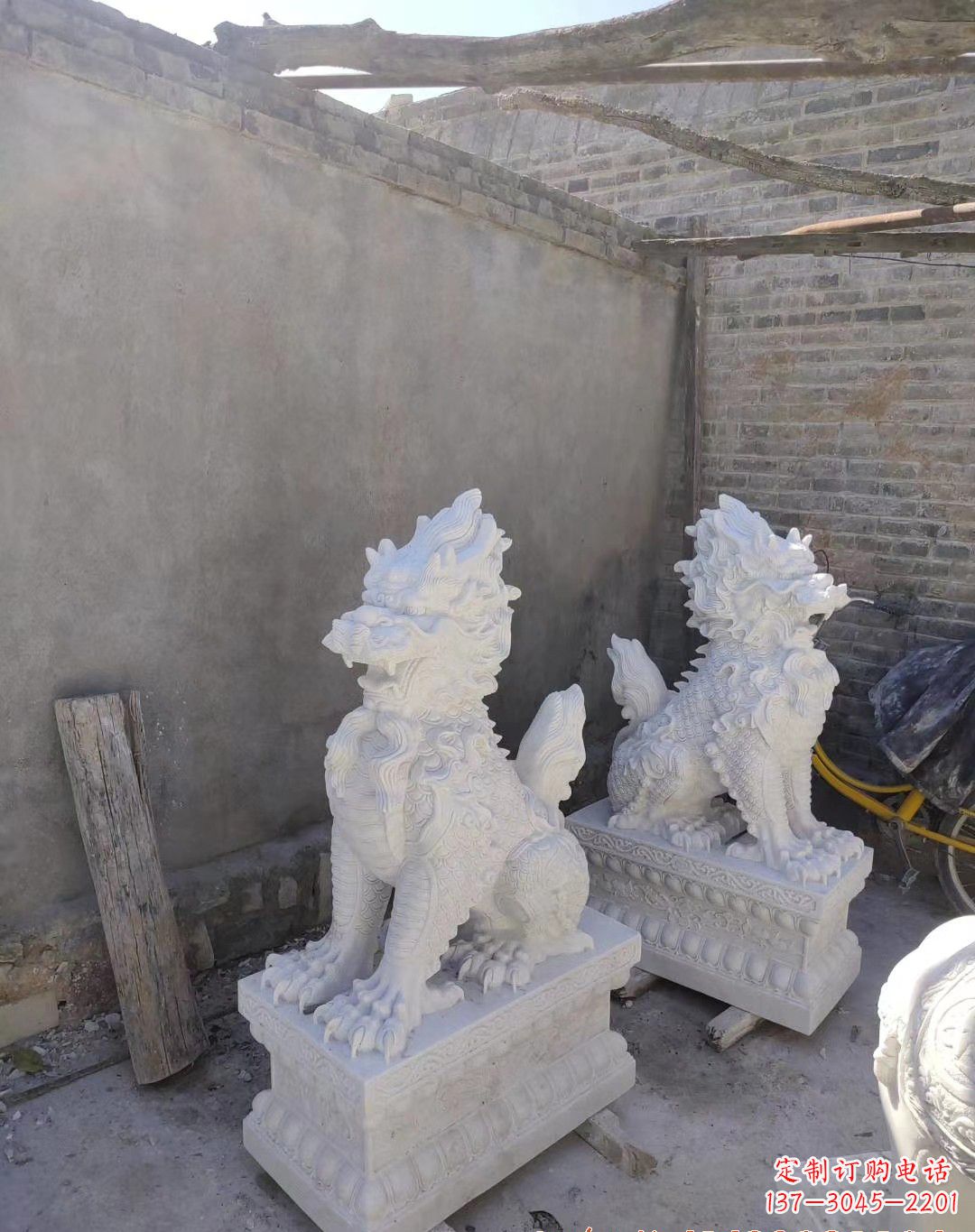 聊城得心应手——精美绝伦的汉白玉麒麟雕塑