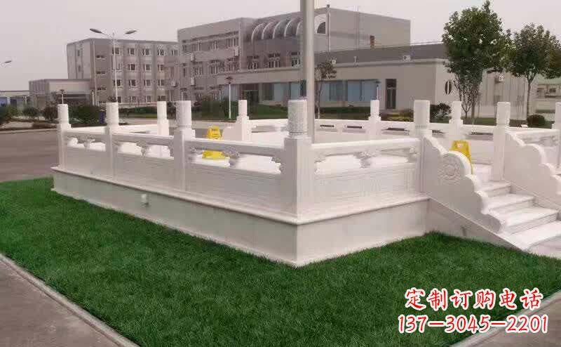 聊城汉白玉升旗台雕塑1